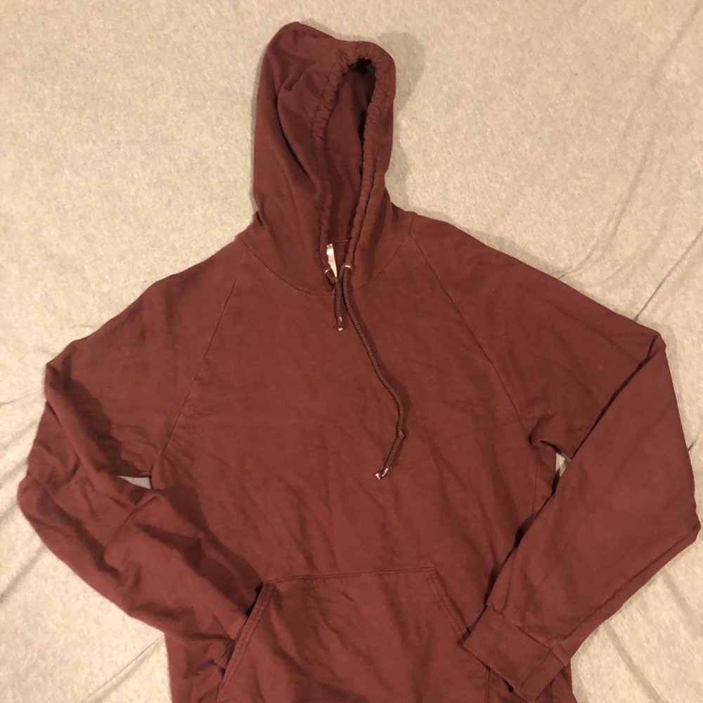 American Apparel Hoodie maroon in medium